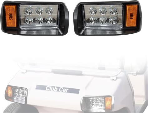 Shu-Ran Golf Cart LED Headlight for Club Car 12 Volt Headlights for DS 1993-Up Models Club Car ...