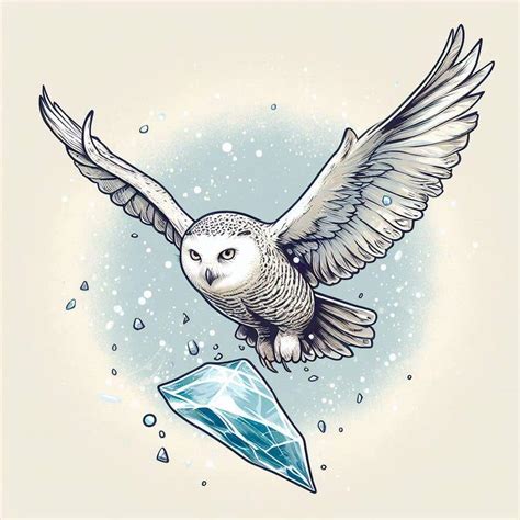 Entry #39 by animatic000 for A simple drawing of a snow owl holding a ...