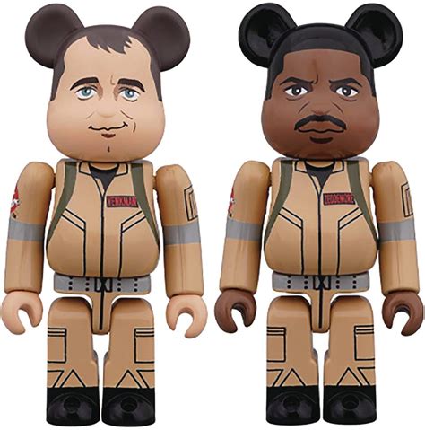 Medicom - Ghostbusters Peter Venkman & Winston Zeddemore 100% Bea 2Pk ...
