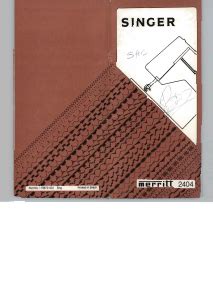 Image result for Singer Sewing Machine Operating Manuals 2404