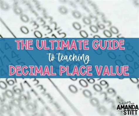Image result for Lessons for Place Value Using Decimal Numbers