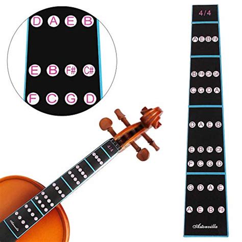 Buy 4/4 Violin Fingerboard Sticker Fretboard Note Label Fingering Chart ...