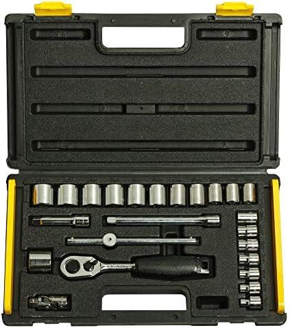 STANLEY STMT72795-8 SQ. Drive Metric 1/2'' 6 Point Socket Set (24 ...