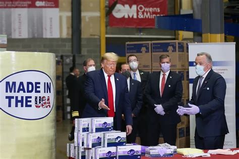 In Pa. visit, Trump ties coronavirus fight to U.S. factory recovery dreams