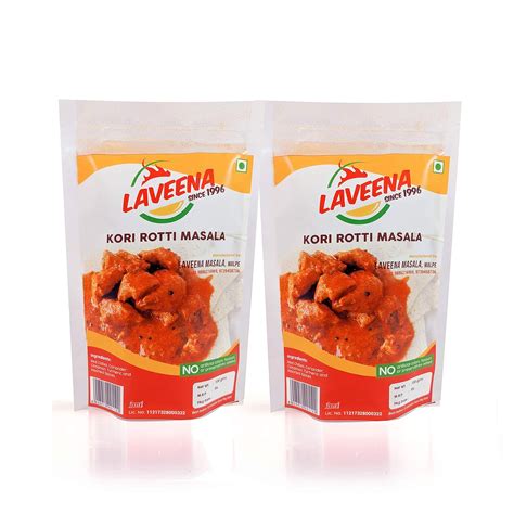 Laveena Masala Kori Rotti Masala Pack of 2 (100gms Each) : Amazon.in ...