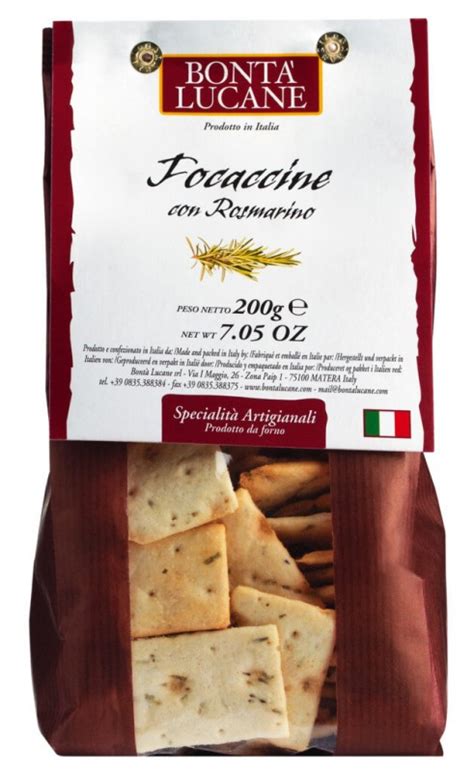 Focaccine con rosmarino, biskuit gurih dengan rosemary, Bonta Lucane ...
