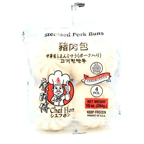 Chef Hon Steamed Pork Buns - 10 oz (284 g) - Well Come Asian Market