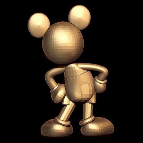 Exquisite Mickey Mouse 3D Model STL & 3DM Files