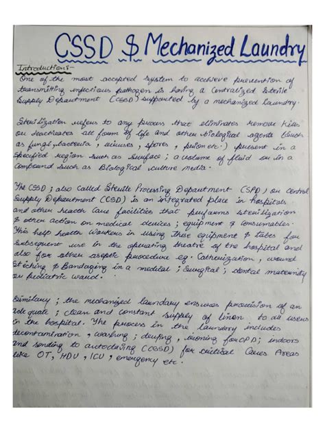 Image result for CSSD OT Notes