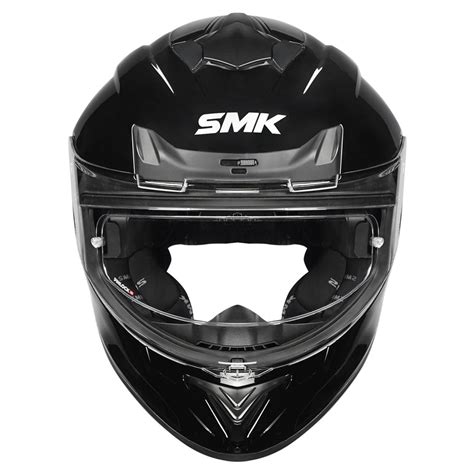 SMK Typhoon Solid Gloss Black Helmet