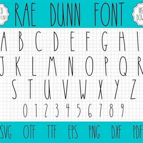 Rae Dunn Font - Etsy