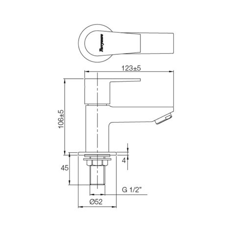 Parryware Table Mounted Regular Basin Faucet Praseo T131SA1 - Chrome on ...