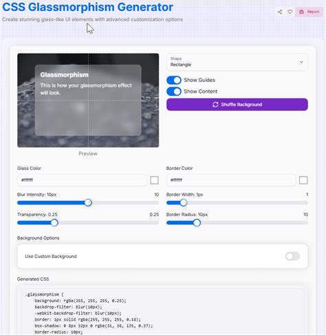 Image result for Glassmorphism CSS Calculator