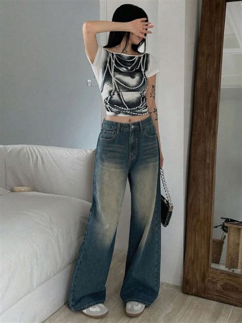 Vintage Straight Leg Jeans | Savana | Bestsellers