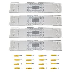JAGTRADE Thickness Gauge 2/4Pcs Crack Monitoring Record, Standard Tell ...