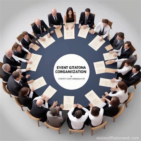 Event Organization Illustration | Stable Diffusion Online