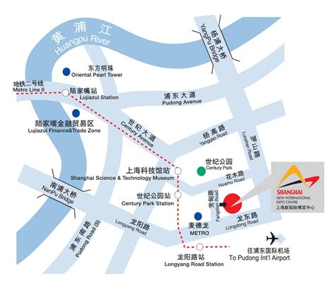 上海新国际博览中心周边宾馆位置图 - 家居装修知识网