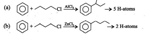 Four reaction are given below, write total number of hydrogen atoms on ...