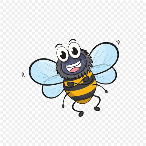 Bees Bee Vector Hd Images, Bee Little Bee Cartoon Cartoon Bee, Bee ...