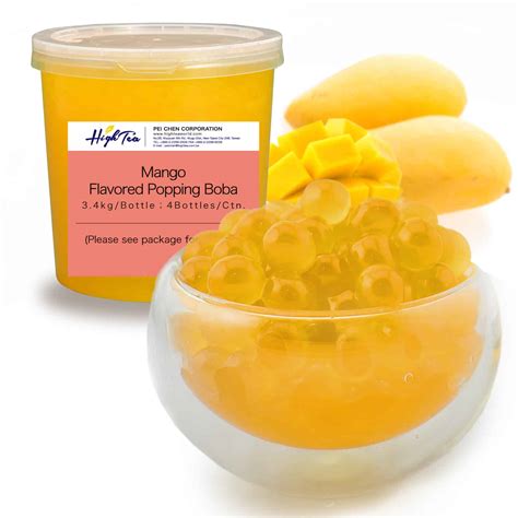 Mango Popping Boba Balls (3.4Kg / Barrel) - HighTea
