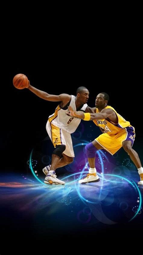 Download Kobe Vs Kobe Cool Basketball iPhone Wallpaper | Wallpapers.com
