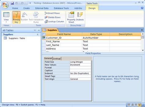 Image result for Database Access 2007
