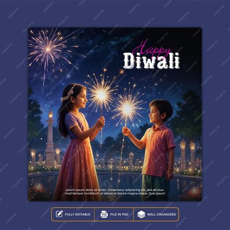 Elegant Diwali Poster Design to Light Up Your Festivities | Premium AI ...