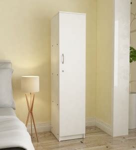 SIVOM Oliver Multipurpose 1 Door Wardrobe / Spacious 4 Shelves ...