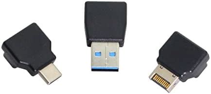 Cablecc 3pcs/set USB 3.1 Front Panel Header Female Type-E to Male Type ...