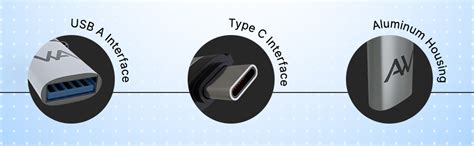 ALIVEWARE USB Type-C Male to USB A Female OTG Adapter - Universal ...