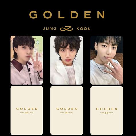 Buy Bts Jungkook Golden Japan FC Jpfc Photocards PC Template Digital ...