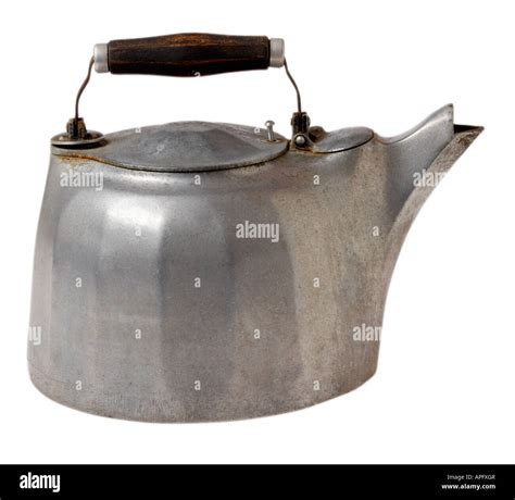 Antique Aluminum Tea Kettle Stock Photo - Alamy