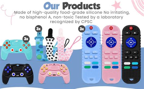 Buy PLAYLO Realistic Tv Remote Teether + Soother Clip For Babies 6-12 ...