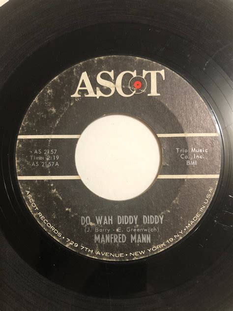 Manfred Mann - Do Wah Diddy Diddy/What you Gonna Do, 45 rpm Vinyl ...