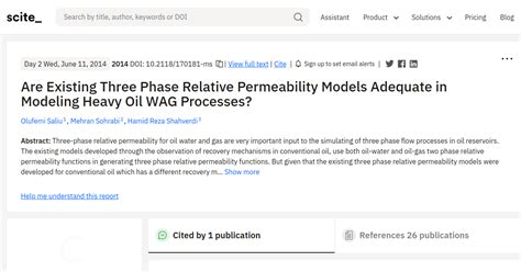 Image result for Three-Phase Relative Permeability