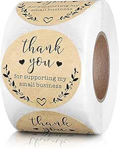 Thank You for Supporting My Small Business Labels, Custom Sticker for ...