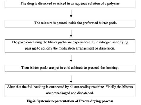 Fig.2: Systemic representation of freeze drying process [36]