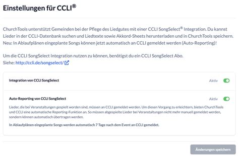 v3.92: CCLI® Auto-Reporting und feinere Finanzen-Rechte – ChurchTools ...