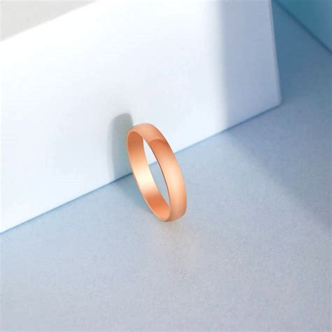 Minimal Rose Gold Plated 925 Sterling Silver Men's Ring (One-Size) – Zavya