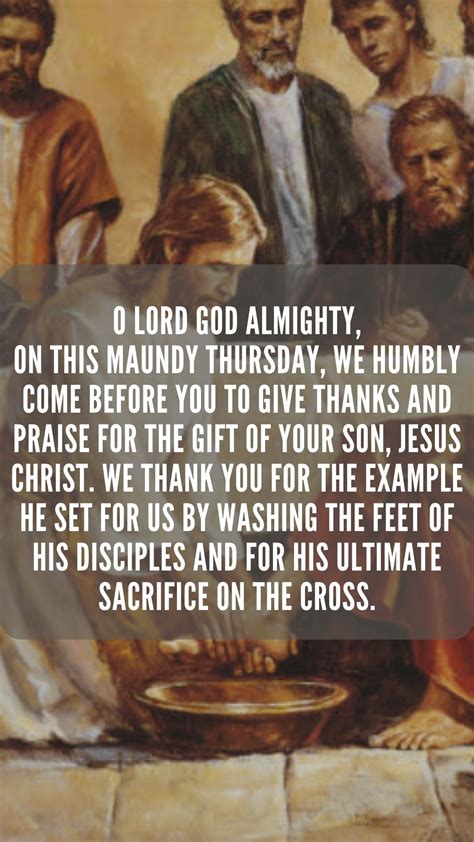 Maundy Thursday: Powerful Holy Thursday Prayer Blessing 2023