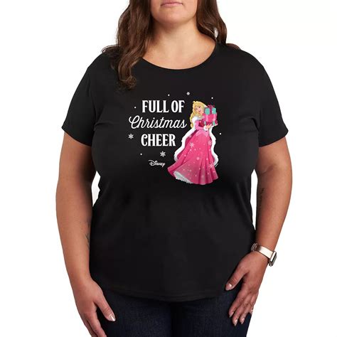 Disney Princess Aurora Plus Full Of Christmas Cheer Graphic Tee