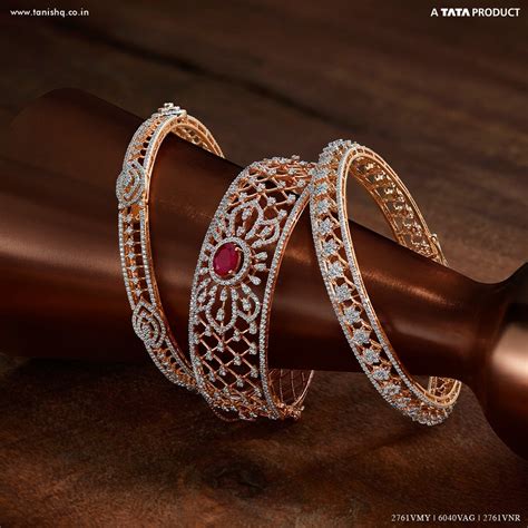 Diamond Bangles from Tanishq - Latest Designs!
