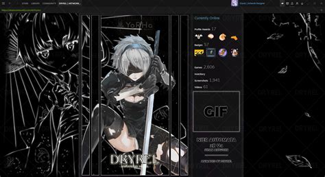 ArtStation - 2B V4 (Nier Automata) | Animated Steam Artwork