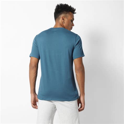 Men's Gym Limited edition Cotton blend T-shirt Regular fit 500 - Blue Print
