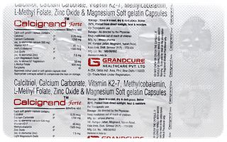 Calcigrand Forte Tablet 10 - Uses, Side Effects, Dosage, Price | Truemeds