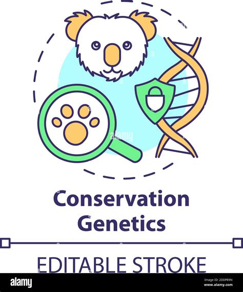 Conservation genetics concept icon Stock Vector Image & Art - Alamy