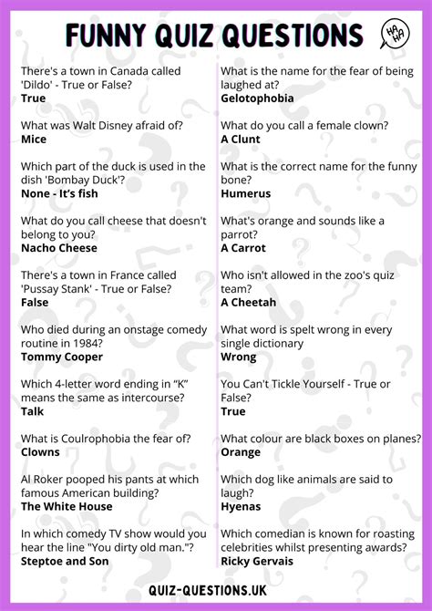 Comedy Question And Answer