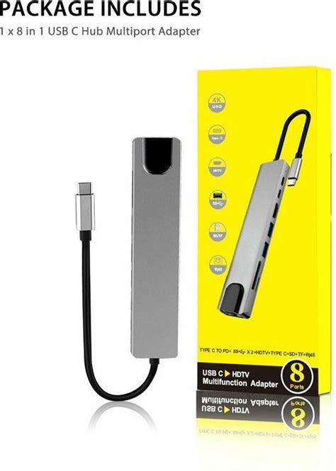 USB C Hub To HDTV( 8 in 1)