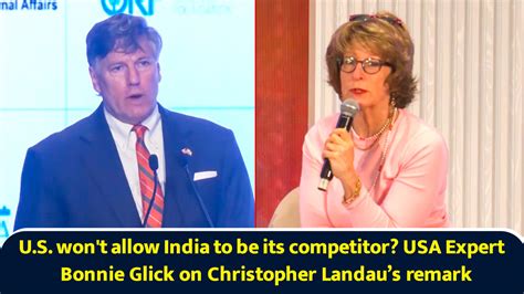 US won't allow India to be its competitor? USA expert Bonnie Glick on ...