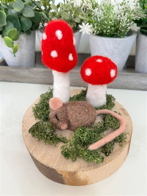 NOW FULLY BOOKED Needle Felted Sleepy Mouse Workshop, Knit One Stitch ...